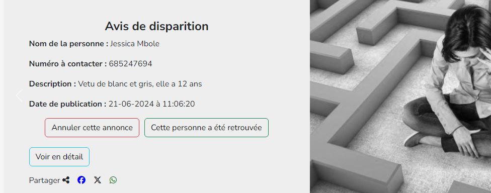 Image d'illustration pour le suivi des personnes disparues